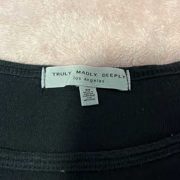 Truly Madly Deeply shirt size M (junior) with 3 butterfly prints on it. - Picture 3 of 3